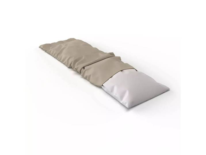 Lotus Bettwaren - Lotus Seitenschläfer Kissenbezug Satin uni, Satin uni Seitenschläfer Kissenbezug, 40 x 130 cm, Taupe