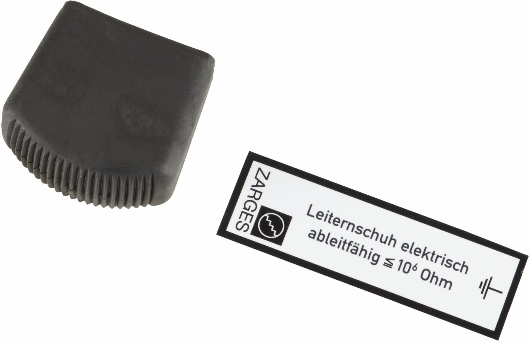 Zarges Außenschuh für Stufen-Stehleitern aus Aluminium, elektrisch ableitfähig 85 x 25 mm (824477)