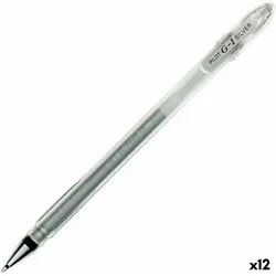 Pilot, Schreibstifte, G107 Gel Rollerball 0.7 mm Tip (Box of 12) - Silver (12x)
