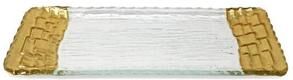 Vivience Glass Tray with Gold Foil Rim (2 Sizes)