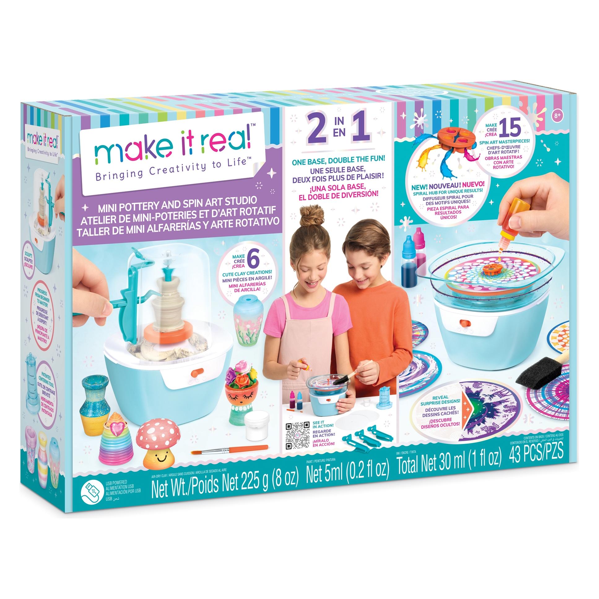Make it Real Mini Pottery / Next Level Spin Art (MR1519)