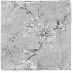 Sovie HORECA Serviette Maylin in hellgrau  aus Tissue 33 x 33 cm, 100 Stück