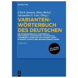 Variantenwörterbuch des Deutschen, Fachbücher von Hans Bickel, Ulrich Ammon, Alexandra Nicole Lenz