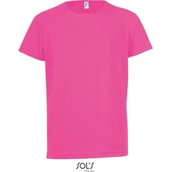 SOLS Kinder Raglan Sport Shirt T-Shirt 01166 neon pink 8 Jahre (118/128)