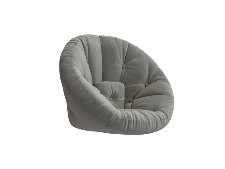 Matelas futon nid douillet 2 en 1 NIDO 90x180 gris