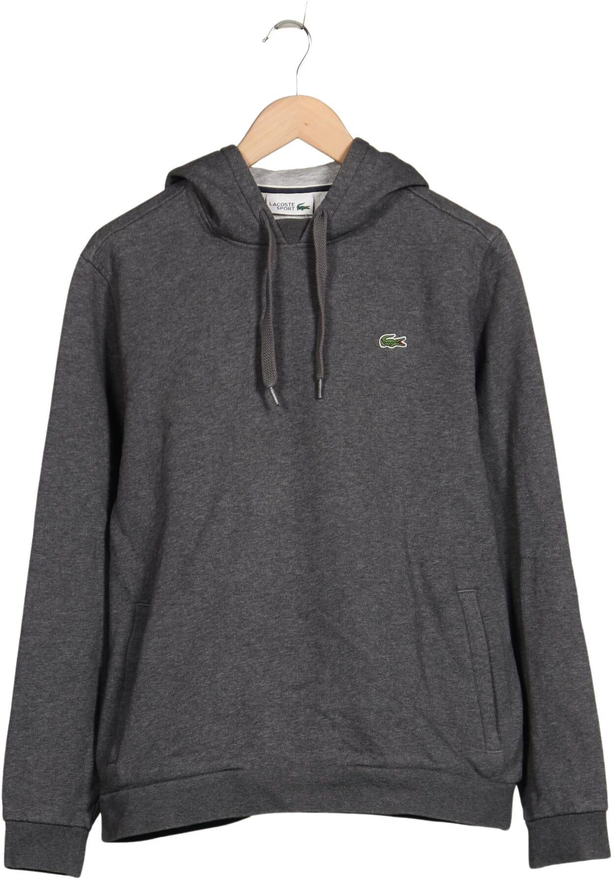 Lacoste Sport Herren Kapuzenpullover, Grau, Gr. XL, Baumwolle / Synthetik - Second Hand