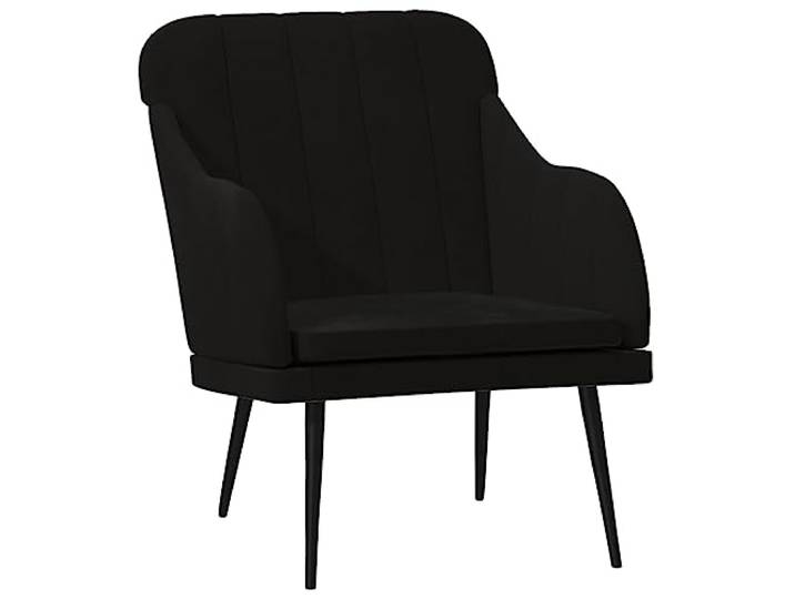 Heofavd Relaxsessel Schwarz 63x76x80 cm Samt Polstersessel Metall