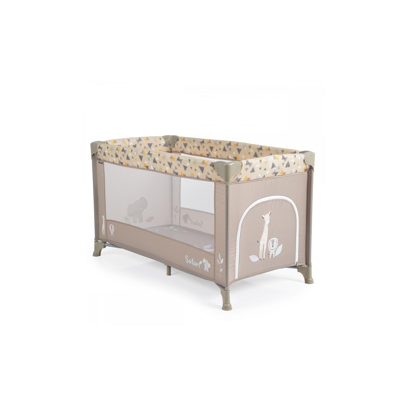 Moni Reisebett, Laufstall Safari Matratze Sichtfenster Seiteneingang Tragetasche beige