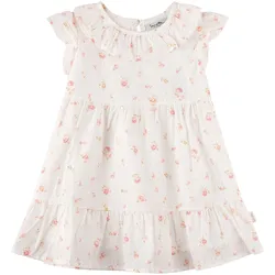 Sanetta Fiftyseven Webkleid Flügelarm Rüschenkragen Blumen, natur, 68