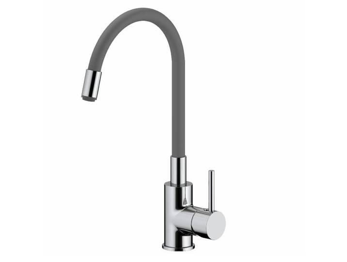 mitigeur cuisine à mémoire de forme, courbe en silicone gris (SIKOBSLPRO290S)