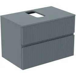 Ideal Standard Waschtischunterschrank Finesse, Aschblau matt, 802x505x558mm
