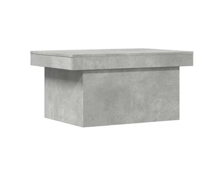 Couchtisch Betongrau 100x55x40cm mit Stauraum Holzwerkstoff, Schiebeplatte, versteckter Raum, Wohnzimmer, Getränke, Dekorationen