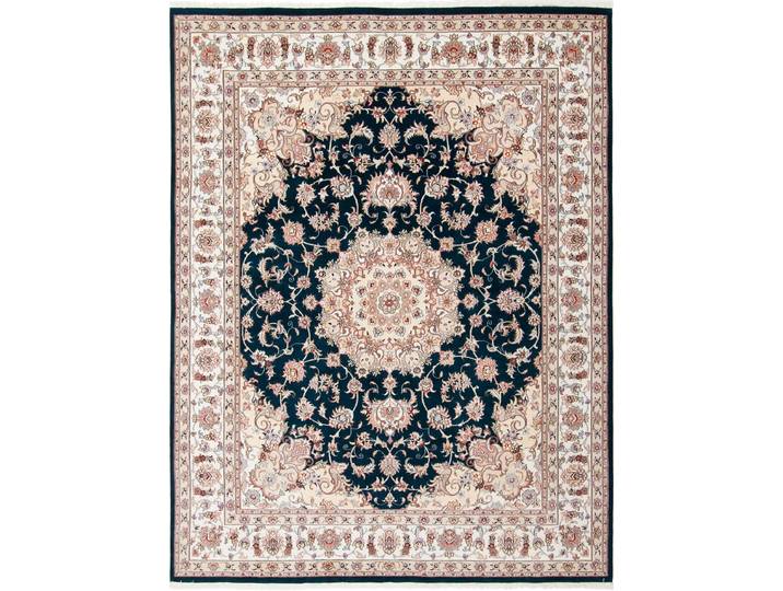 Täbriz 50Raj Designer Teppich 194x252 Handgeknüpft Orientteppich Perserteppich Wolle mit Seide