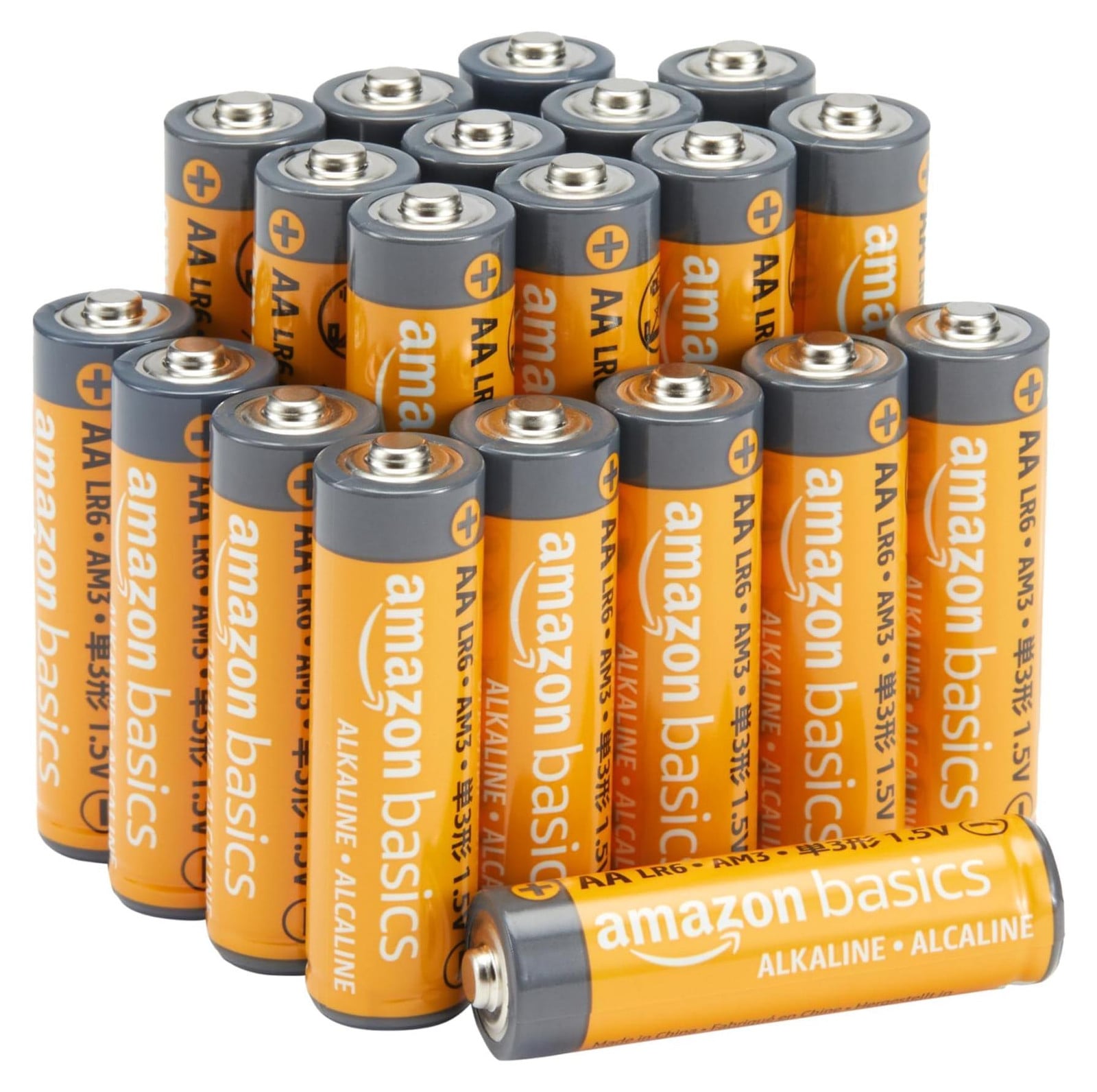 Amazon Basics AA alkaline batterijen, 1,5 V, 20 stuks