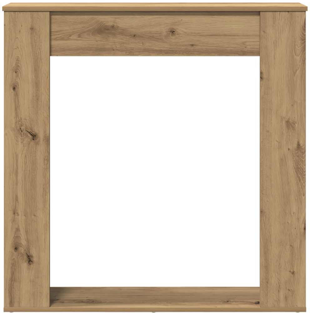 17 Stories Engineered Wood Fireplace Surround Artisan Oak 100cm H X 100cm W X 20cm D