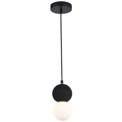 Pendelleuchte Hängelampe Wohnzimmerlampe Esszimmer Schwarz Marmor H 120 cm