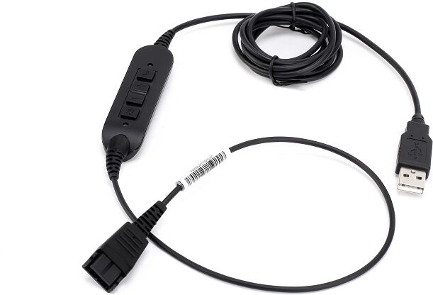 Cleyver Cordon USB 260 Un câble de connexion QD/USB pour relier vos casques à vos PC/Mac.