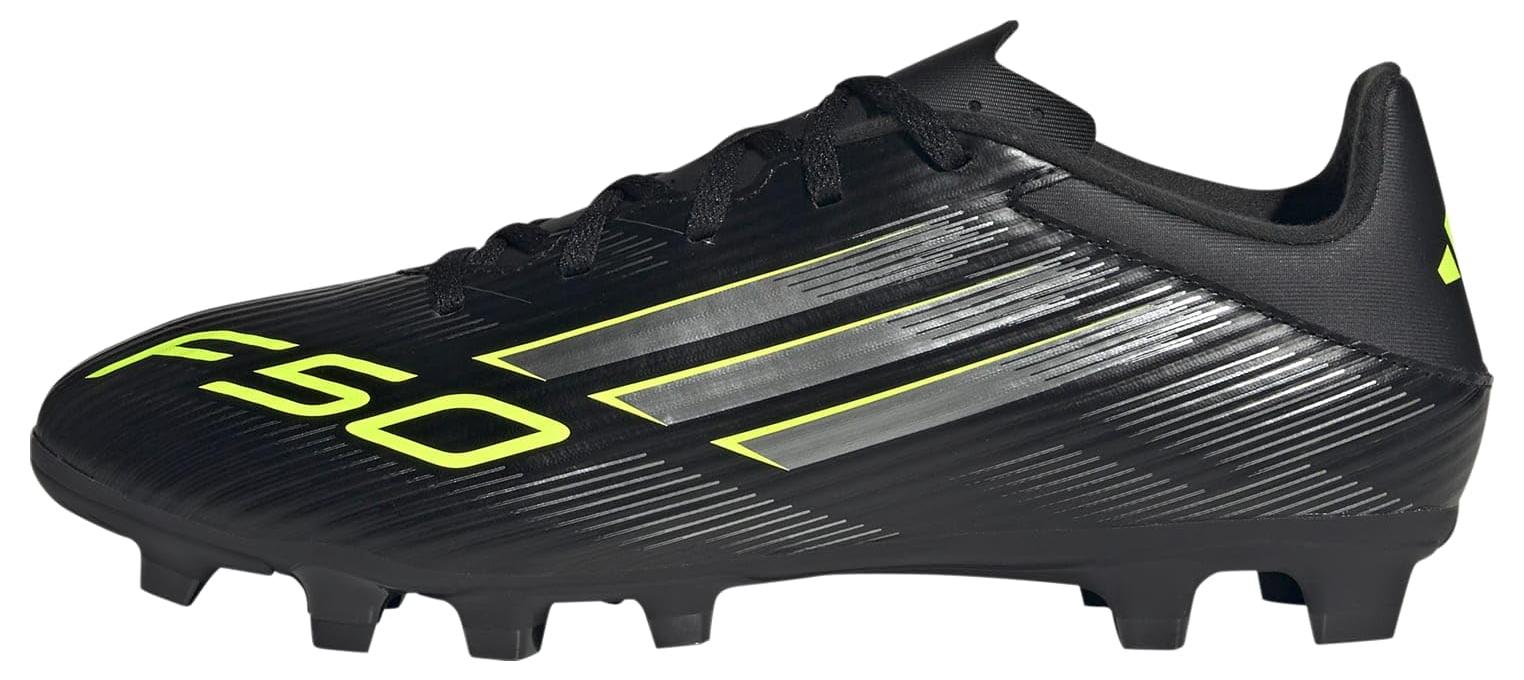 adidas Unisex F50 Club Firm Ground/Multi Ground Football Boots, Core Black/Iron