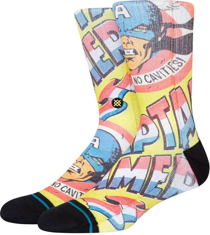 Stance  - Print & Pattern Socks No Cavities Yellow - M - Chaussettes