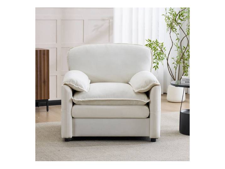 MODFU Sofa Retro-Einzelsofa, mit Chenille-Samt: Stilvoll und bequem 1 Teile