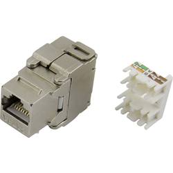 TRU COMPONENTS 93013c1179 Modularbuchse, werkzeuglos 1425903 Buchse, gerade Metall 1 St.