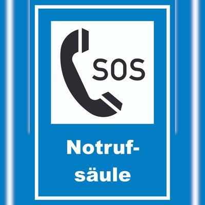 HB-Druck Notrufsäule Schild A3 (297x420mm)