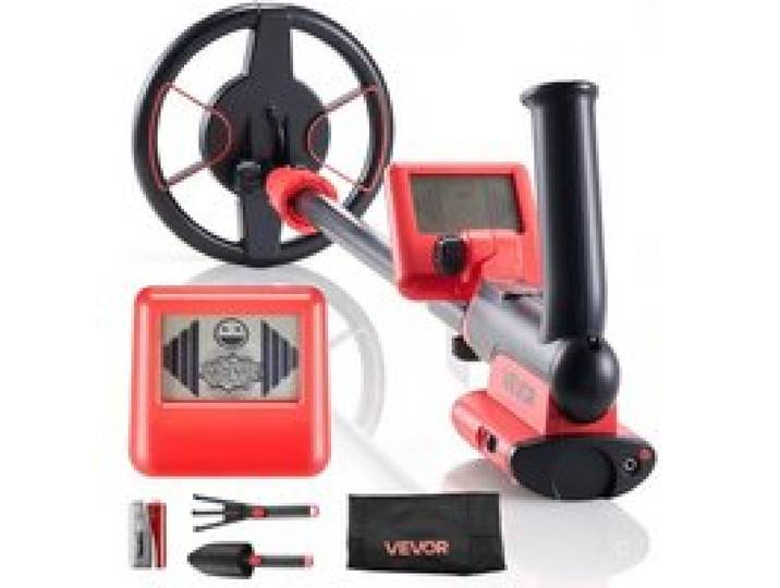 VEVOR Metalldetektor 152,4 mm, Metallsuchgerät mit LCD-Display, IP68 Wasserdichter Suchspule, Einstellbarer Suchbereich von ca. 57 bis 85 cm, Hochpräziser Golddetektor, Ideal für die Goldsuche