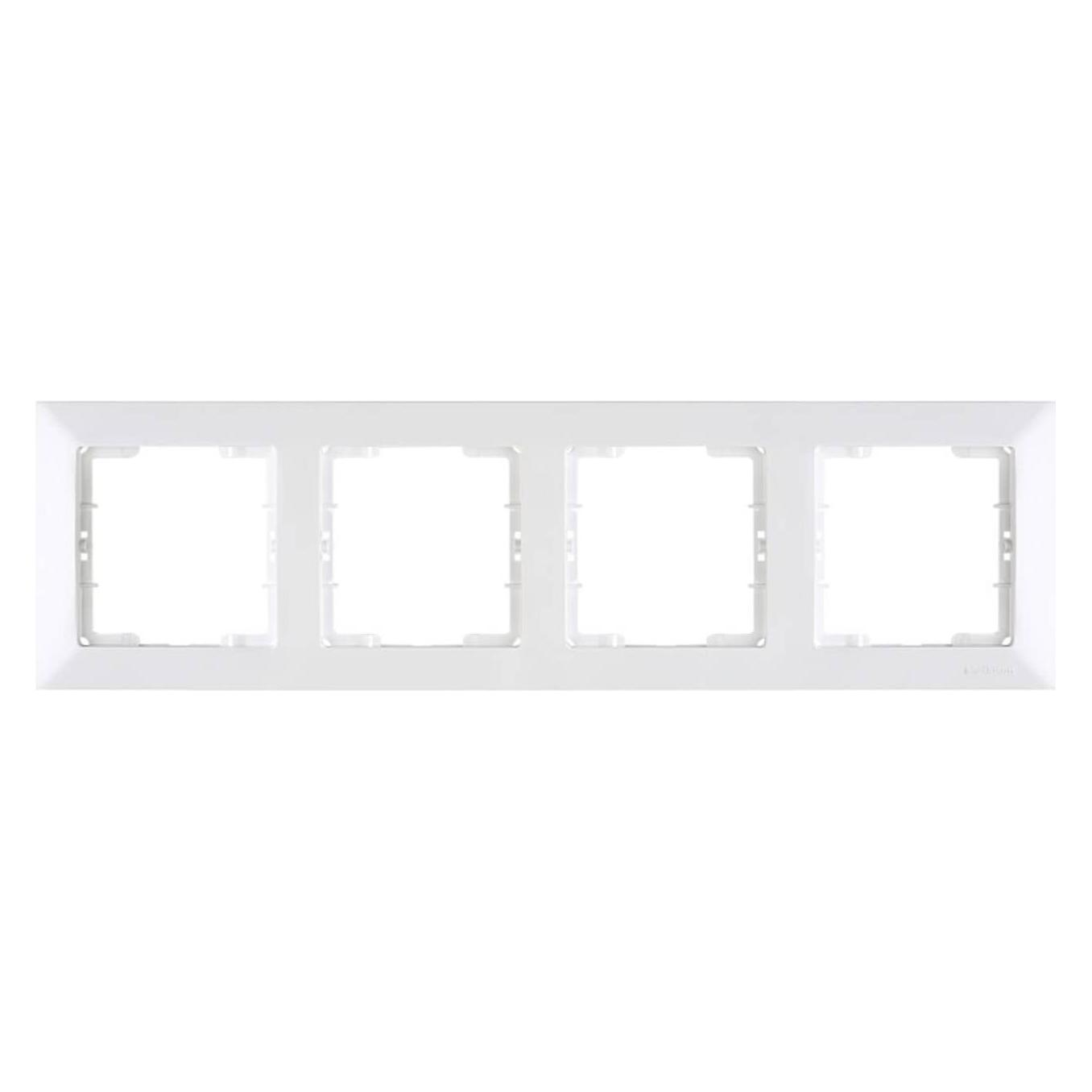 Mutlusan Candela 4-fach Rahmen horizontal weiss für 4 Module (31529213)