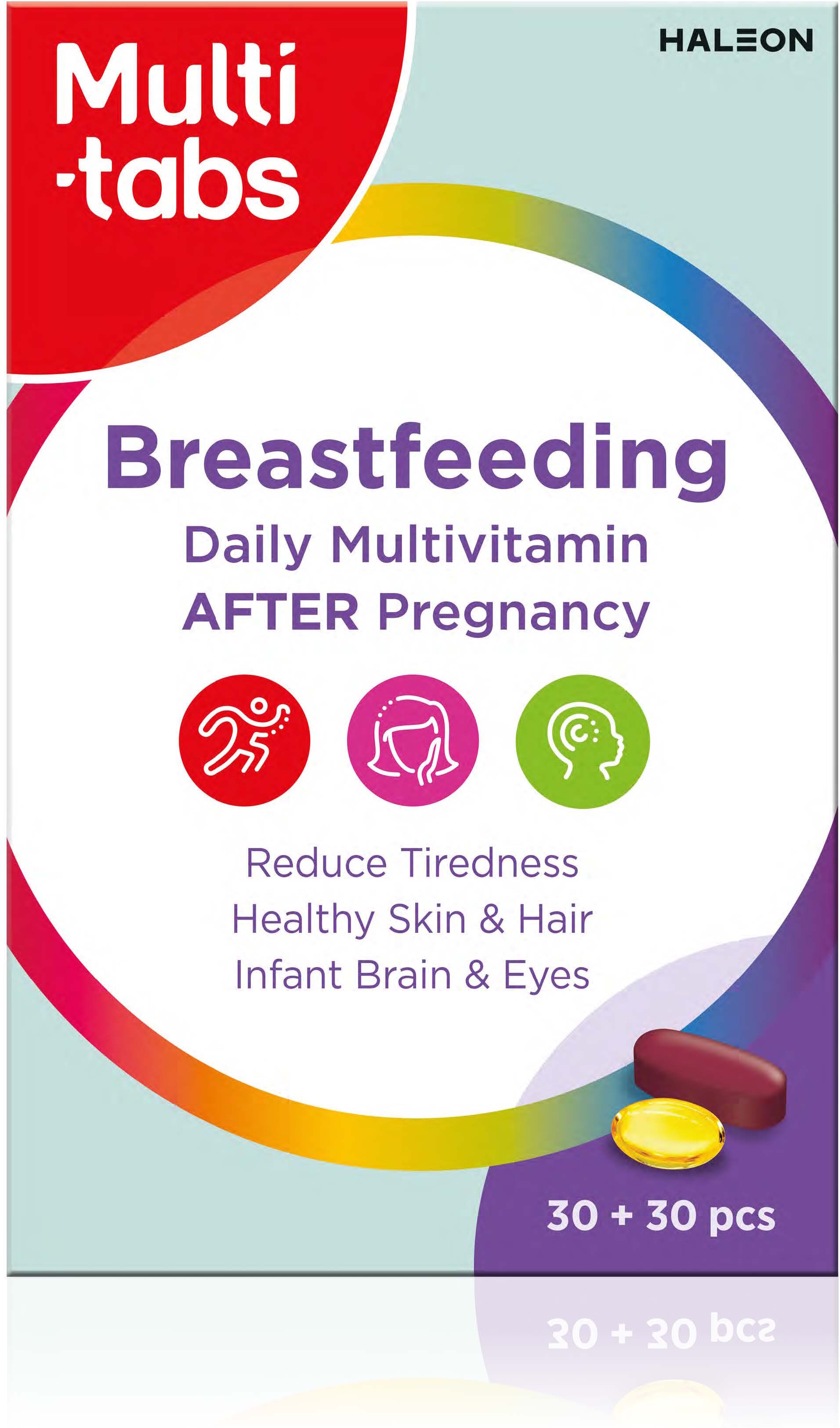 Multi-tabs Breastfeeding Kosttilskud 30 +stk