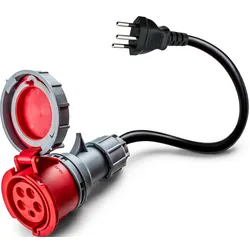 Voldt® 32A 5-poliges CEE auf Typ J Adapter für die Schweiz |