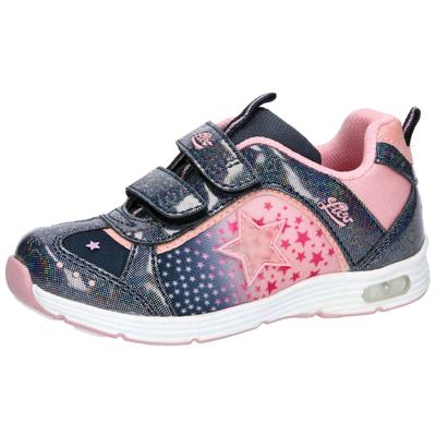 Klettschuh LICO "Freizeitschuh Starlet V Blinky", Kinder, Gr. 30, Textil, blau, Synthetik, Schuhe Klettschuh