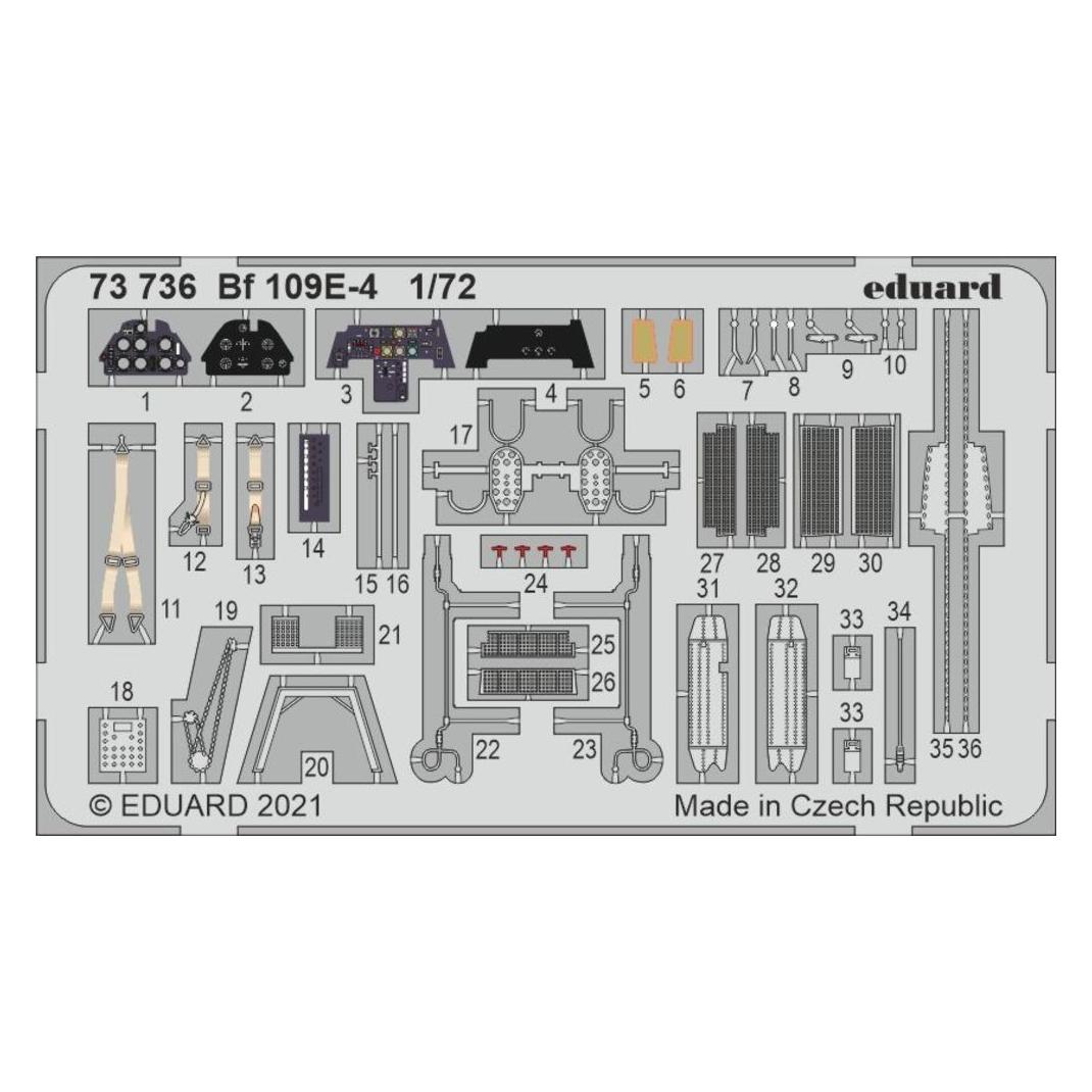 Eduard Bf 109E-4 1/72 for SPECIAL HOBBY (73736)