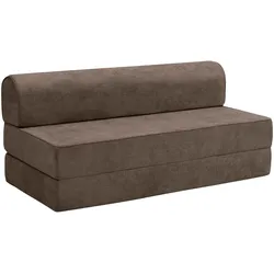 FALTSOFA Katusha Flachgewebe schoko