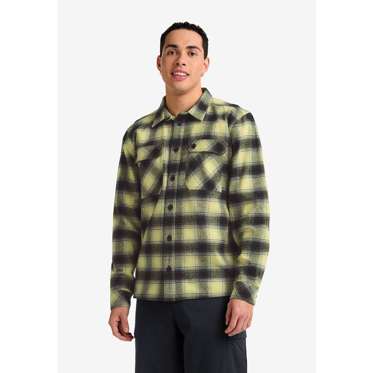 Jack Wolfskin Baja Flannel Shirt M check lemon ice (T0326) 2XL A65028_T0326_A14