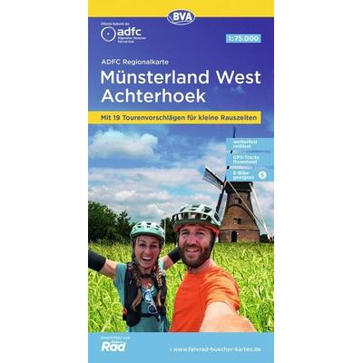 BVA ADFC Regionalkarte Münsterland West / Flusslandschaft Achterhoek 1:75.000, Sonstige von , KOMPASS Freytag & Berndt, 978-3-96990-170-0