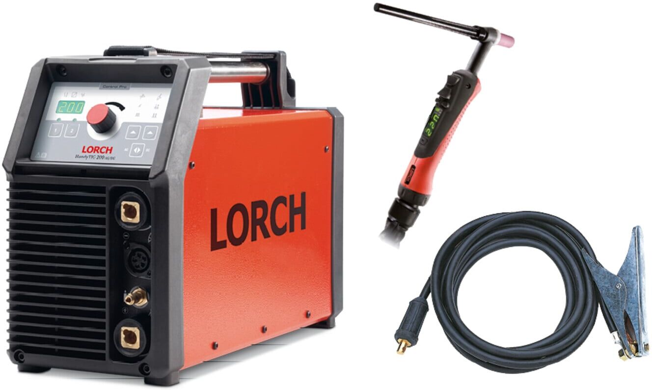 Lorch Schweißinverter HandyTIG 200 AC/DC Powermaster-Brenner Aktion 2026 (108.7132.0)