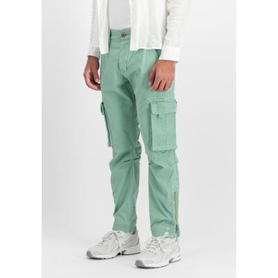 Cargohose ALPHA INDUSTRIES "Task Force Pant", Herren, Gr. 30, Normalgrößen, grün (frost grün), Obermaterial: 98% Baumwolle, 2% Elastan, Hosen Cargohose