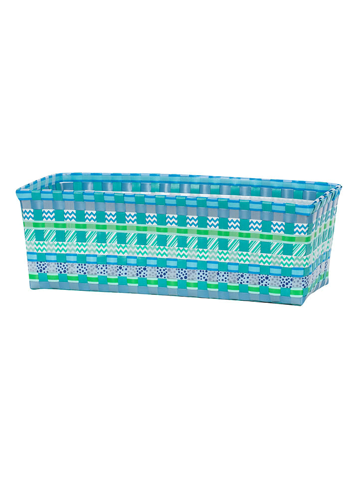 Overbeck and Friends Pflanzkorb "Malte" in Blau/ Grün - (B)41 x (H)18 x (T)14,5 cm - onesize