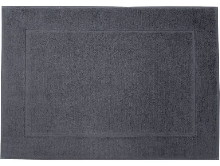 Badematte FRAMSOHN FROTTIER Uni Basic Hotelmatte Gr. 4, grau (anthrazit), H:11mm, Baumwolle, Badematten, Badematte, grosse Farbpalette, Hergestellt in Österreich, Badezimmerteppich