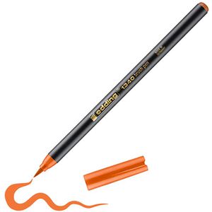 Edding Brush-Pen 1340 Pinselstift, orange, Pinselspitze flexibel, 1-3 mm