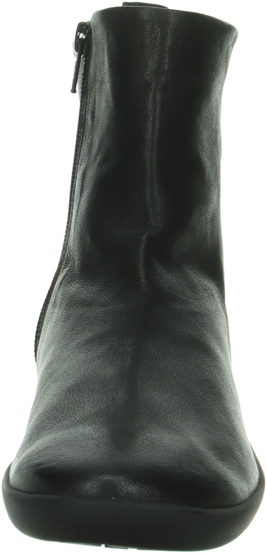 Think! Stiefelette THINK "Think Stiefelette Nappaleder", Damen, Gr. 39, schwarz, Nappaleder, Schuhe Stiefelette