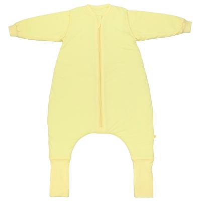 Babyschlafsack SCHLUMMERSACK "Schlafsack mit Füßen 1.0 Tog" Gr. 140, gelb (popcorn), Schlafsäcke, Baby, L: 140cm, Obermaterial: 100% Baumwolle CO., L:140cm