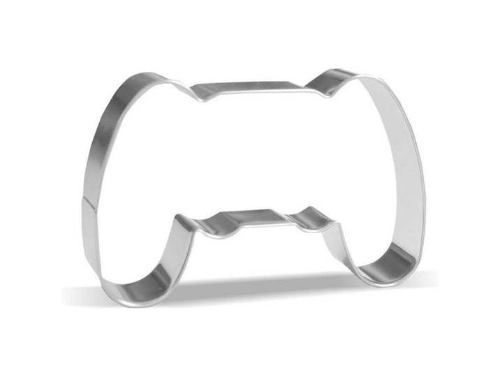 Ausstechform Game Controller Edelstahl 10,1 cm, Silberfarben, Metall, 6.7x1.5x10.1 cm, Backen & Backzubehör, Keksausstecher