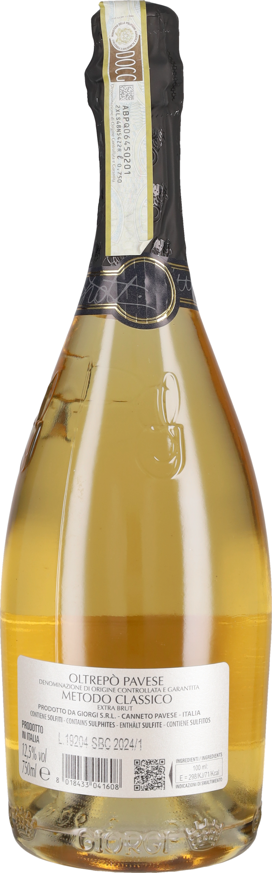 Giorgi Spumante Metodo Classico Extra Brut Gerry Scotti