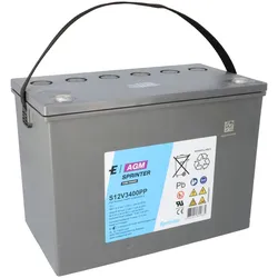 Exide Sprinter S12V3400PP 12V 92,8Ah Reinblei AGM Hochstromakku