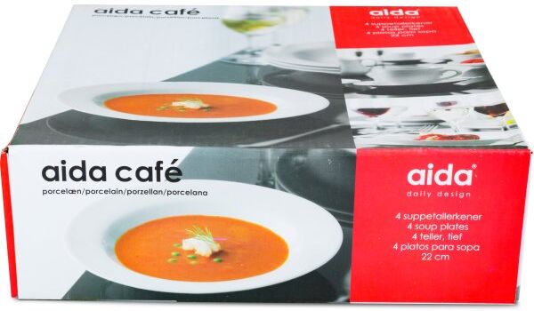 Aida Café Dyb Tallerken, 22 Cm