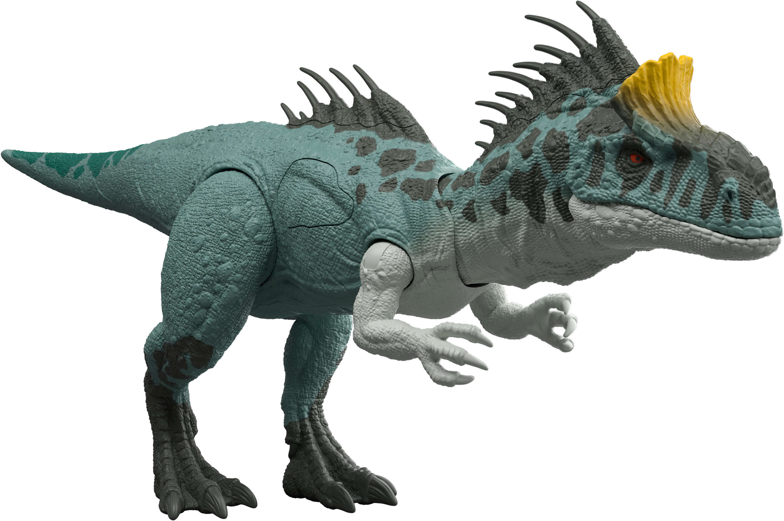 Actionfigur MATTEL "Jurassic World Wild Roar - Cryolophosaurus", grün, Spielfiguren, KinderT:36,8cm, Kunststoff, Actionfigur, mit Licht und Sound, T:36,8cm