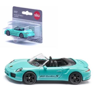 Siku 1117 - Porsche 911 Turbo S Cabriolet, türkis, 80x33x22mm