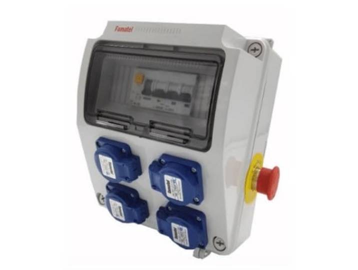 Coffret de chantier monophasé IP54 IK08 4 prises 16A 250V - FCC4P16MONC