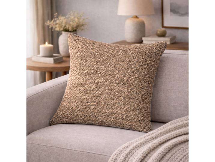 Coussin décoratif Fjella Marron/Cappuccino 40 x 40 x 1cm Polyester